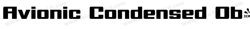 Avionic Condensed Ob字体转换